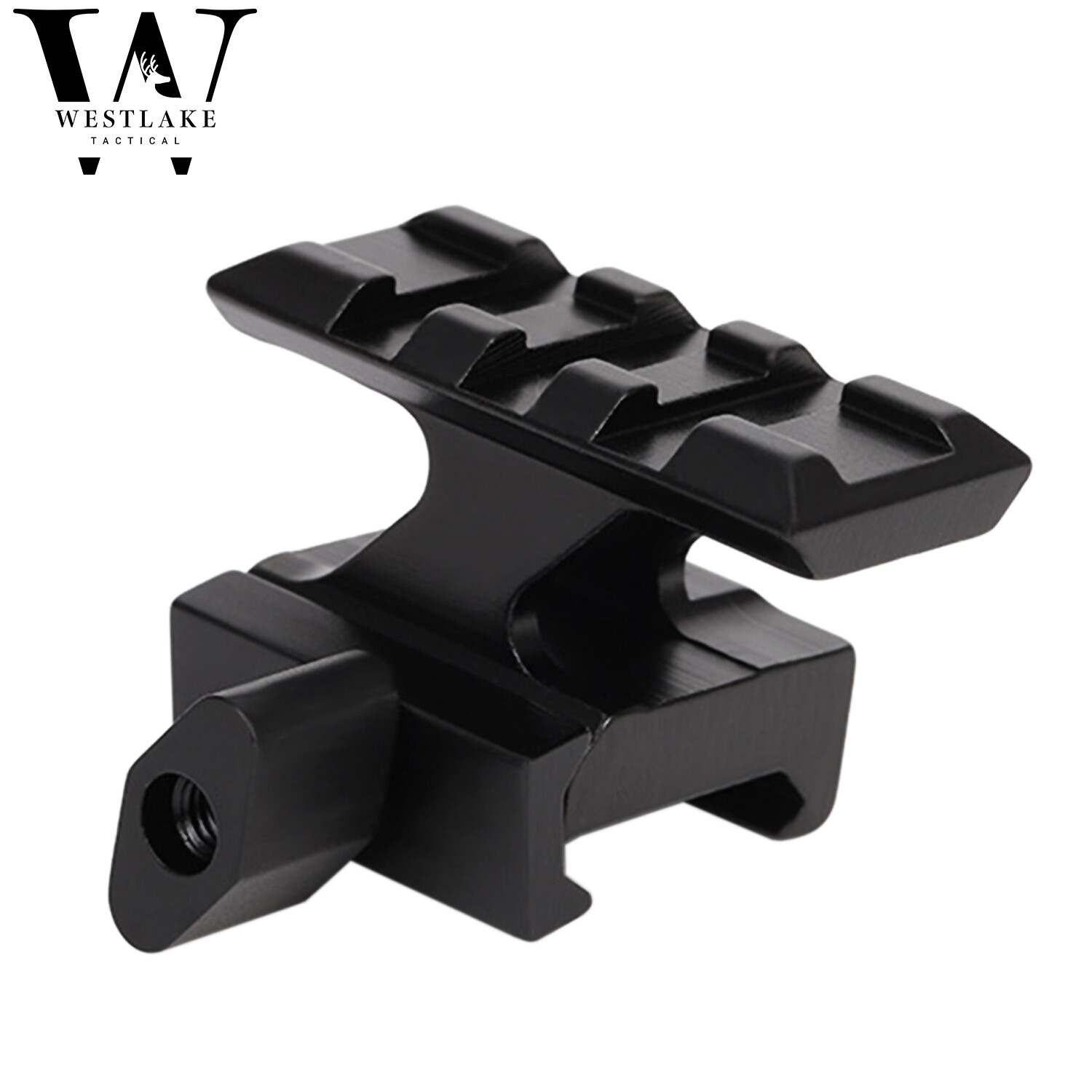 2 PCS Lockdown Picatinny Riser High Profile Red Dot Picatinny Mount 3 Slot