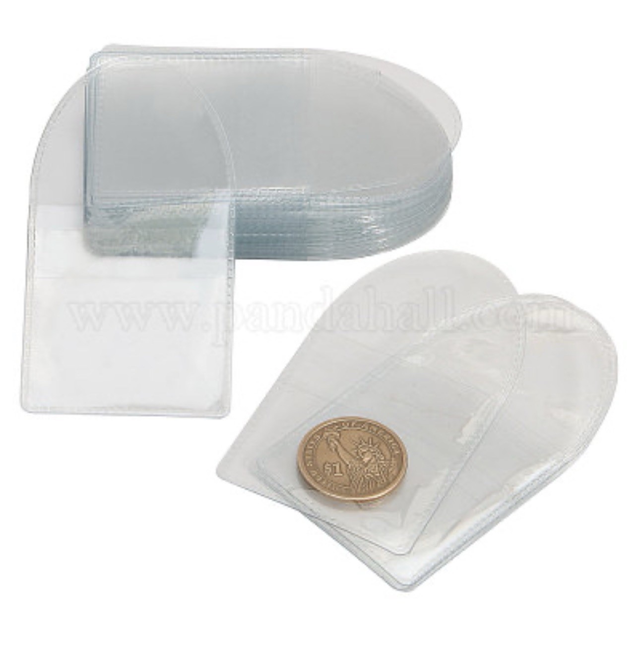 Vinyl Envelopes for Challenge Coins (50Pcs)