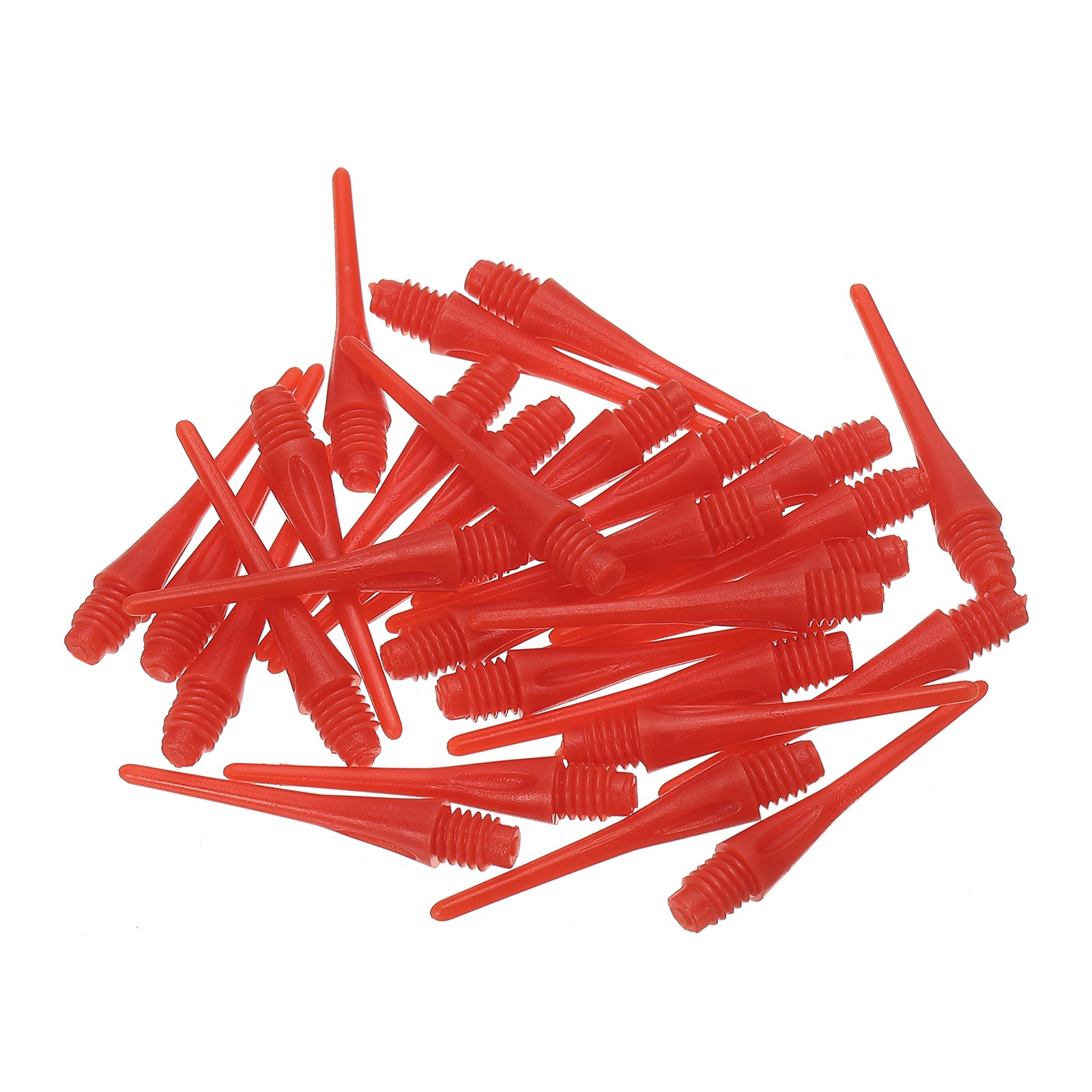 50Pcs 2BA Thread Plastic Soft Tip Dart Points Replacement Accessories, Red