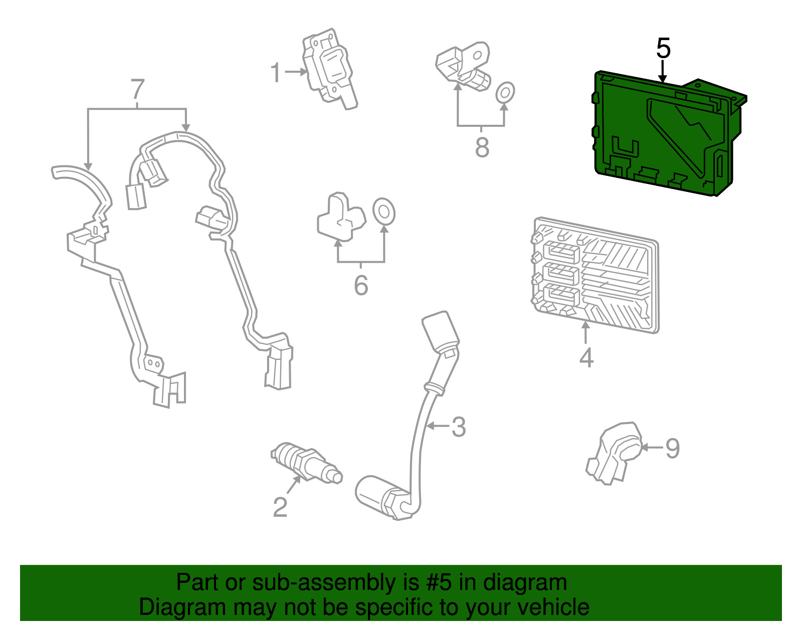 Genuine GM Engine Control Module Bracket 23283540