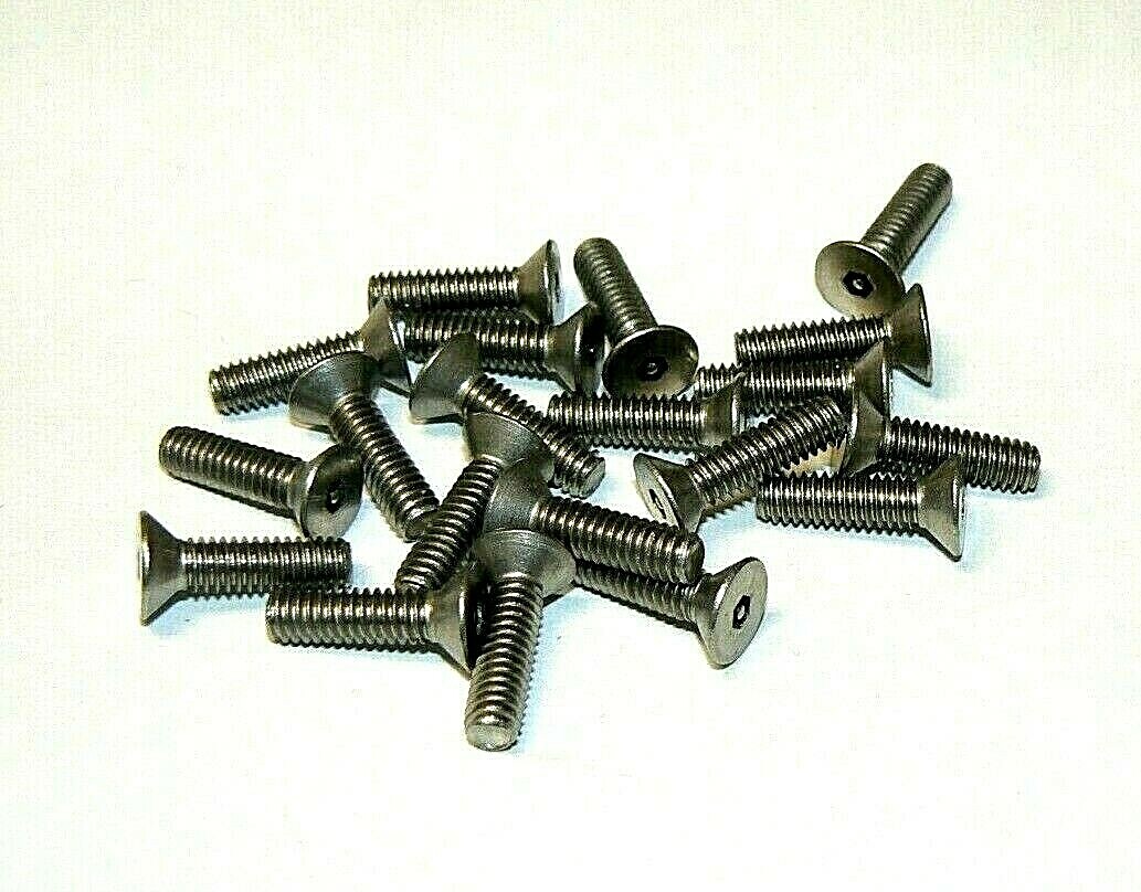 #8/32 X 5/8" Flat Head Socket-Pin Security S/S Machine Screws - 35 Pcs.