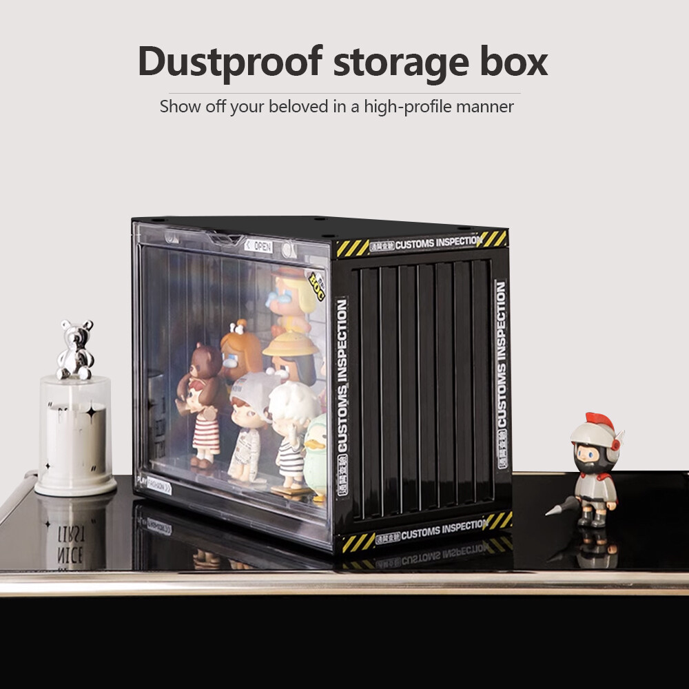 3-Tier Clear Display Case Figure Model Storage Rack Blind Box Dustproof Box Unit