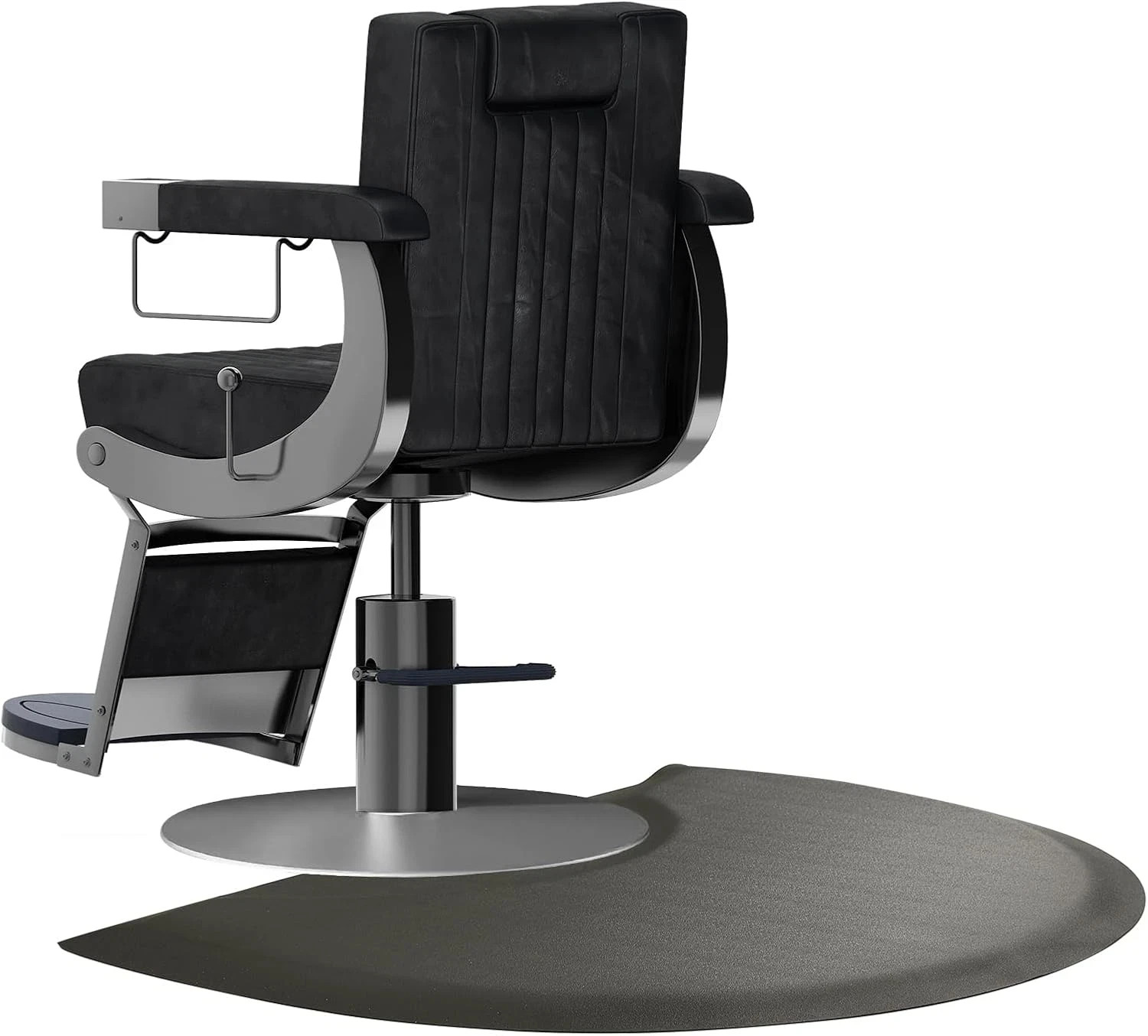 Tapete Antifatiga Salon Belleza Barberia Tapete Semicircular Estilista Negro