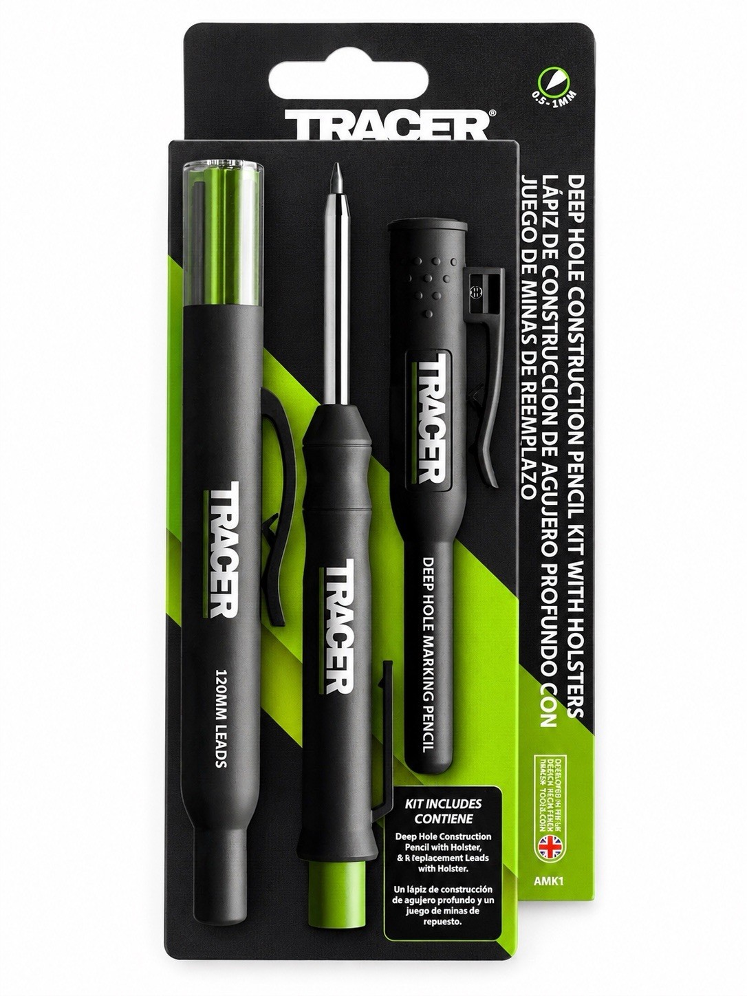 Tracer AMK3 Marking Kit Deep Hole Marker Pen Pencil  Lead With Holsters