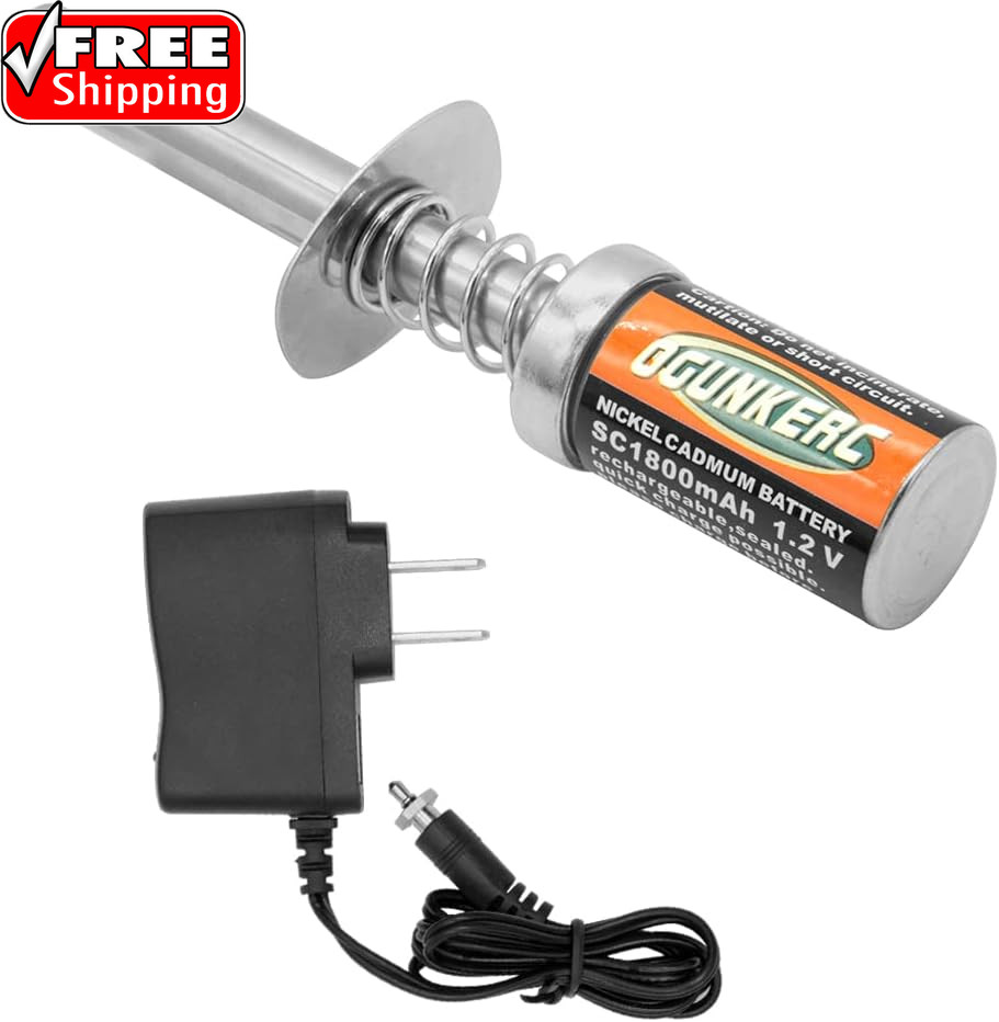 OGRC Nitro Glow Plug Igniter Starter Tools with Battery Charger for HSP Redcat a