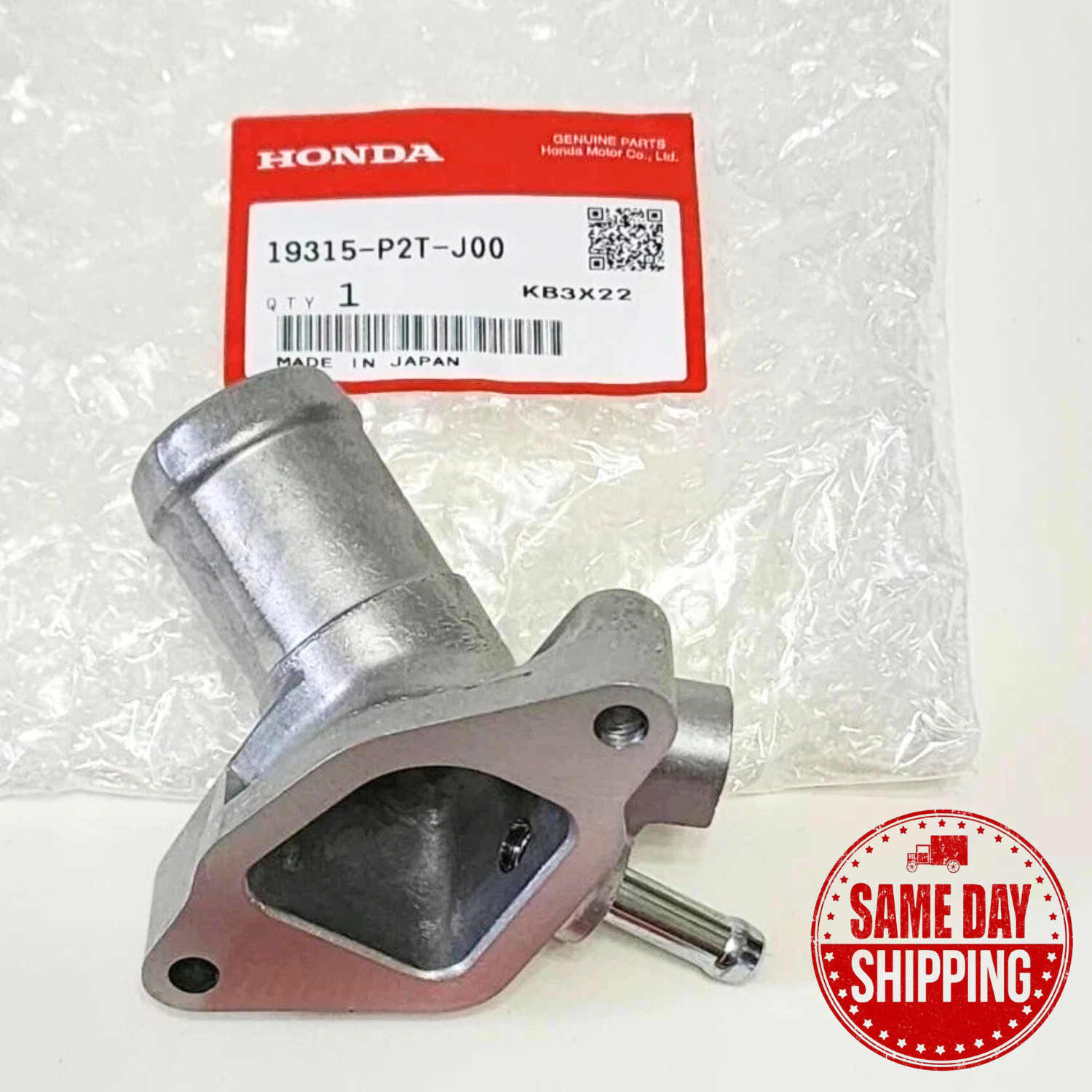 Genuine OEM 99-00 Honda Civic Si Water Neck Coolant Pipe EM1 19315-P2T-J00 B16A2