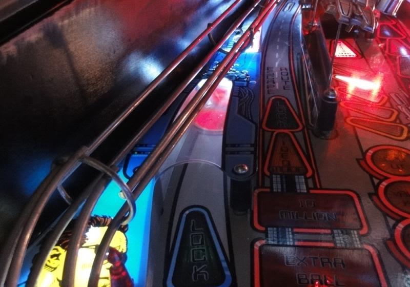 TERMINATOR 2 T2 Pinball Dual Saucer Scoop Light Mod