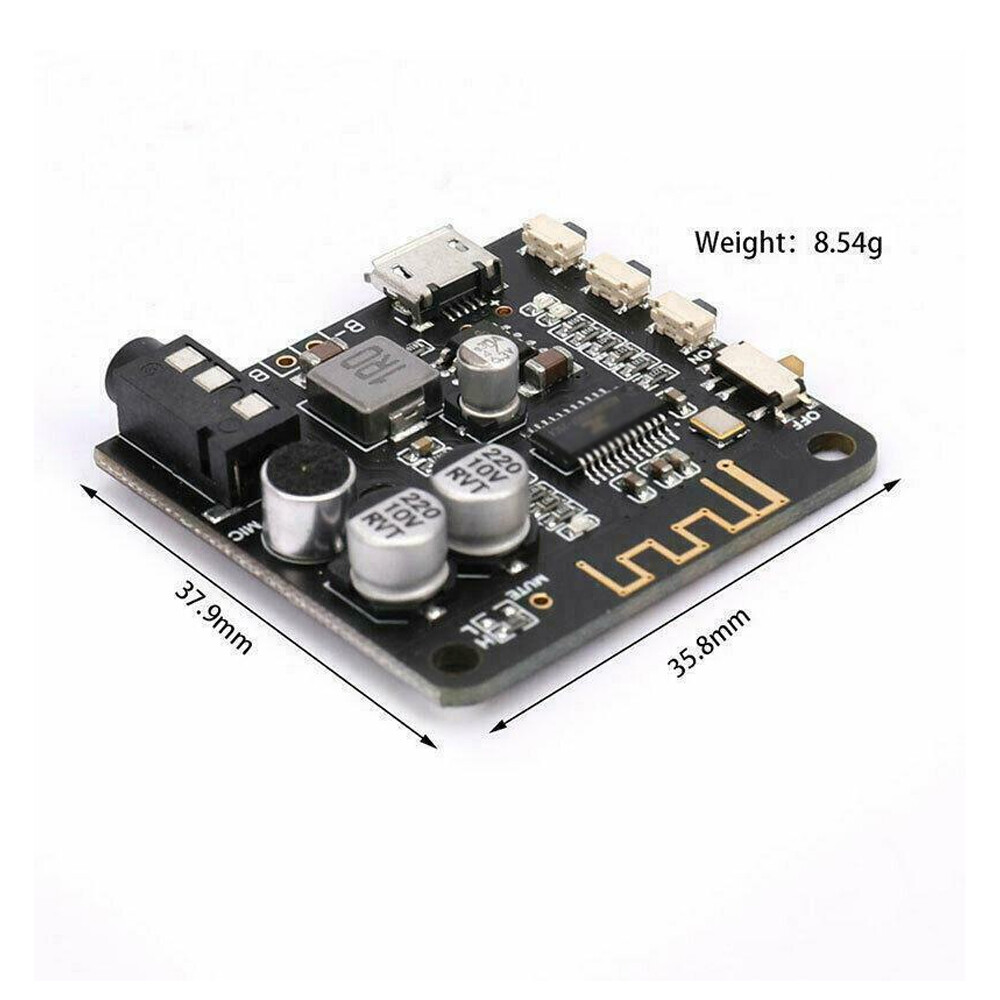 MP3 Decoder Board Mini Bluetooth 5.0 Audio Receiver MP3 Lossless Player Wireless
