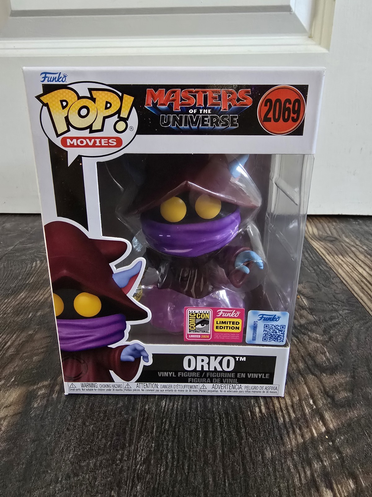 Damaged 2026 SDCC Funko Pop! Official Con Sticker MASTERS OF THE UNIVERSE Orko