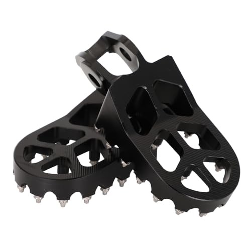 Dirt Bike Foot Pegs CNC Motorcycle Footpegs for 85-530 SX SXF EXC Medium black