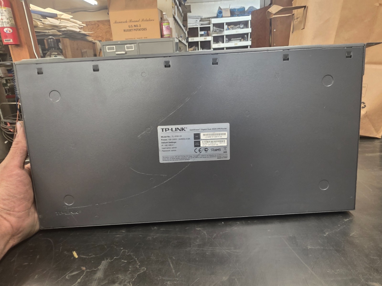 TP-Link TL-ER6120 Dual WAN Gigabit VPN Router Pulled From Working Environment