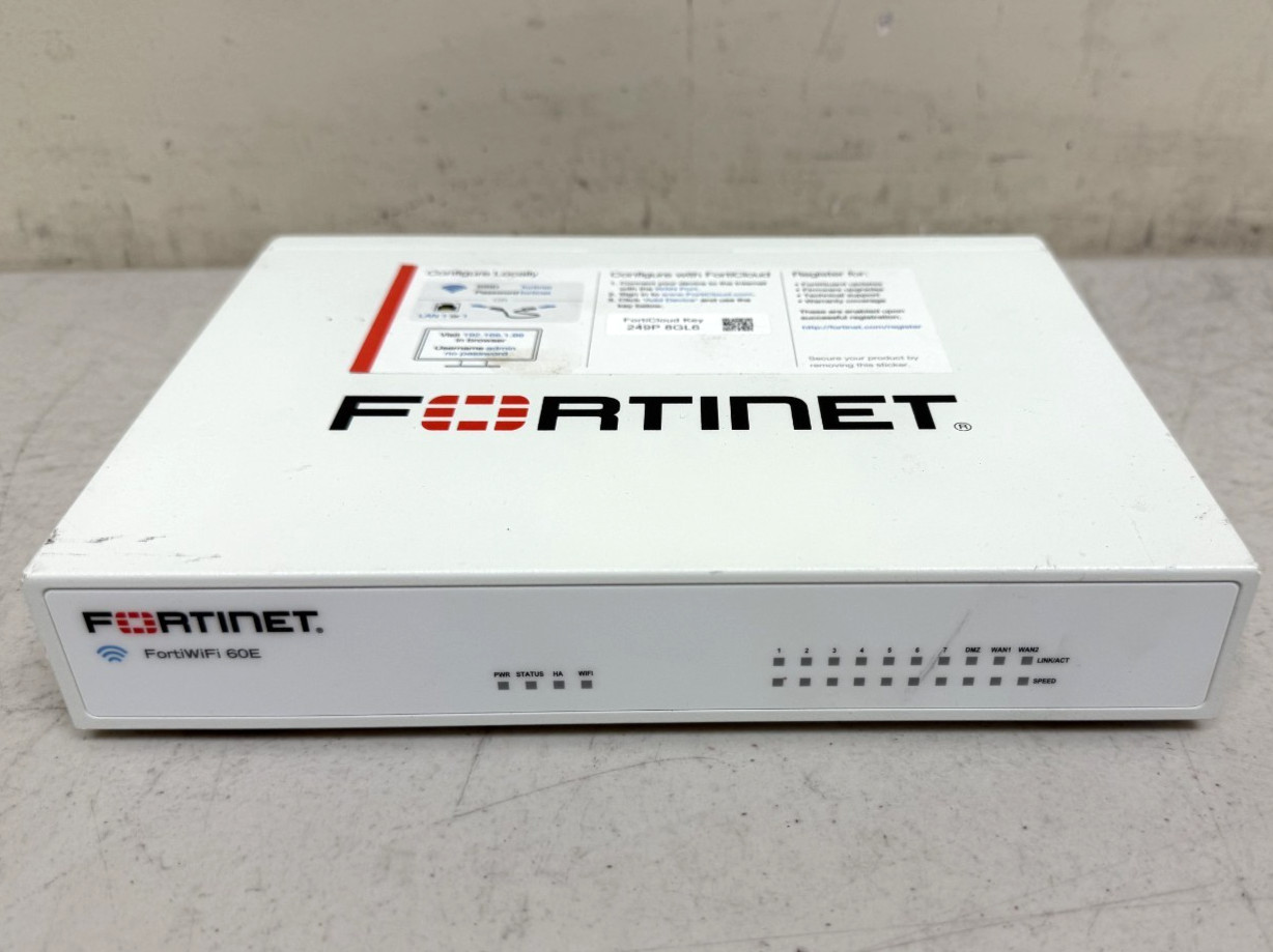 Fortinet FortiWiFi-60E FWF-60E Network Security Firewall *No AC Adapter*