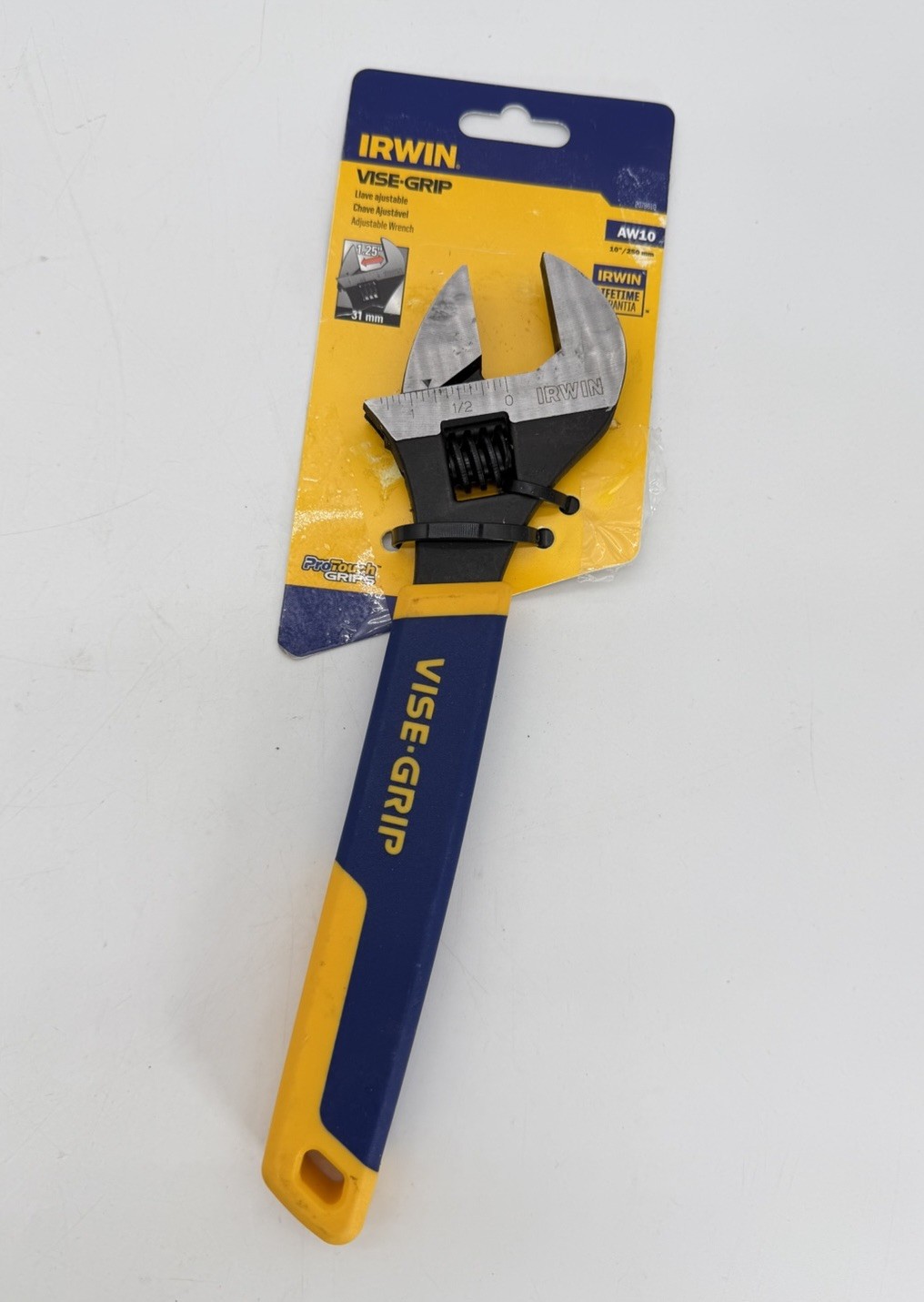 Irwin 2078610 10" Vise-Grip Adjustable Wrench Chrome Vanadium Steel New