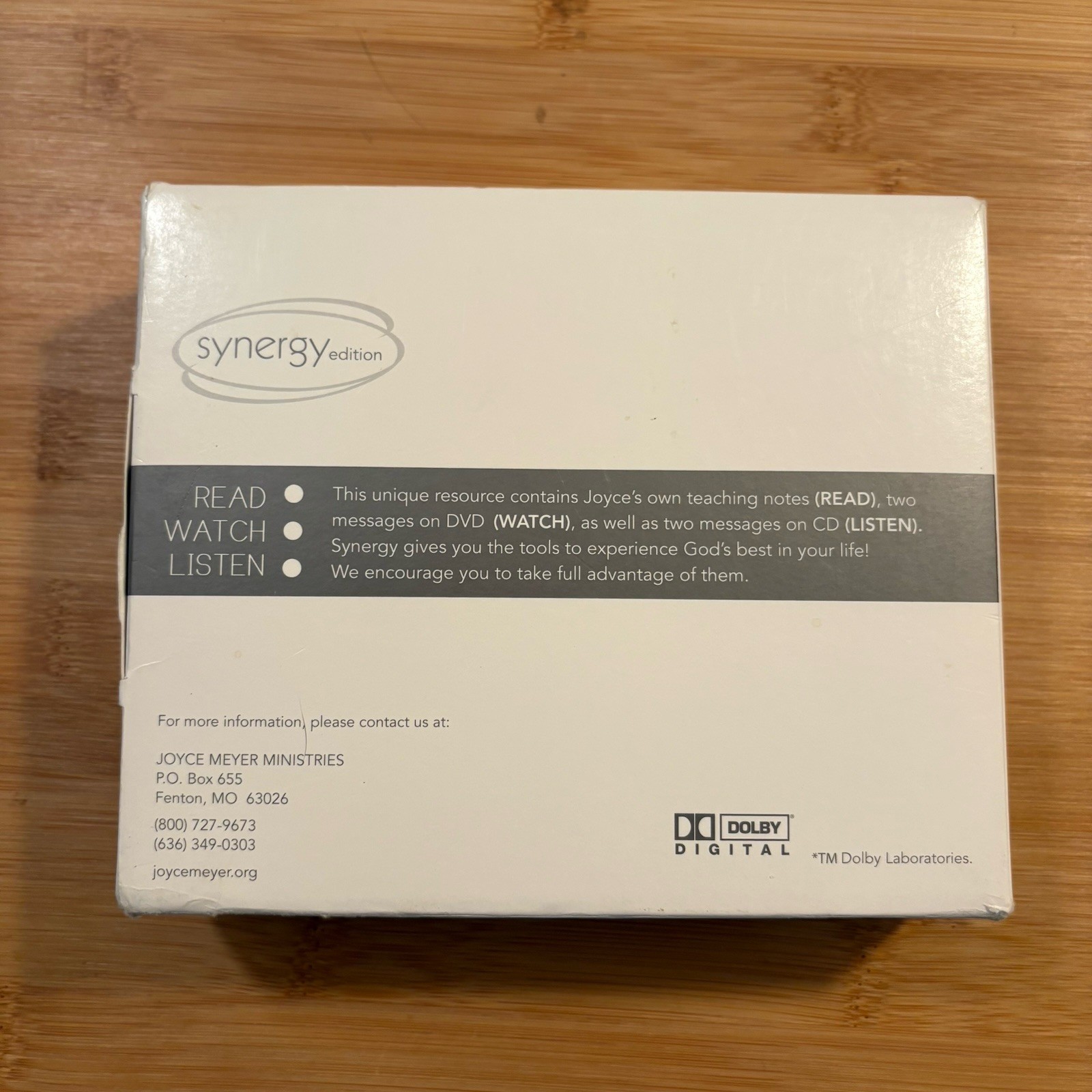 JOYCE MEYER CHRISTIAN Courses/Messages. SYNERGY Edition COURSE
