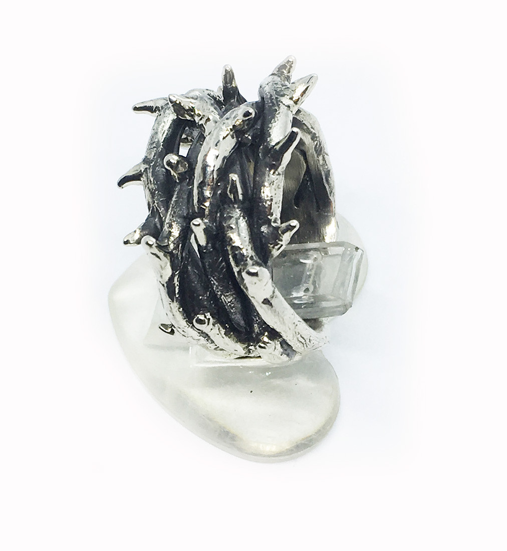 Crown of Thorns Silver Ring V3
