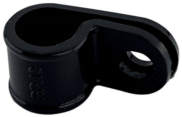 10 pieces Kalitec 8211205 RP20 mounting clamp 19.4-20.3 mm black