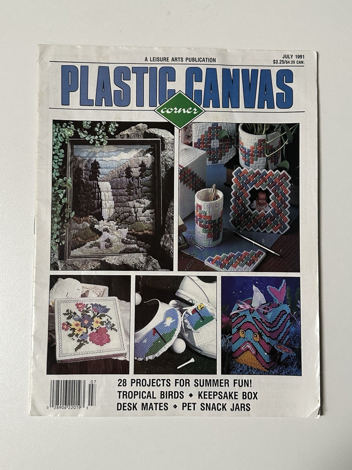 Plastic Canvas Magazine Lot of 5 Craft Pattern Needlepoint Projects