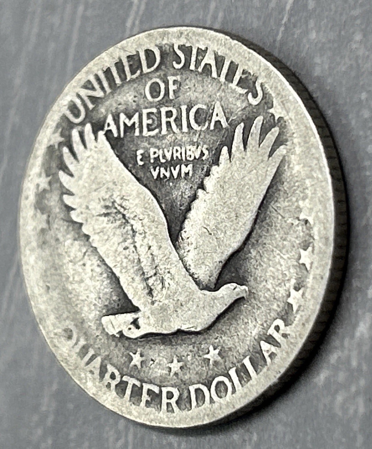 1925-P Standing Liberty 25c Quarter 90% Silver