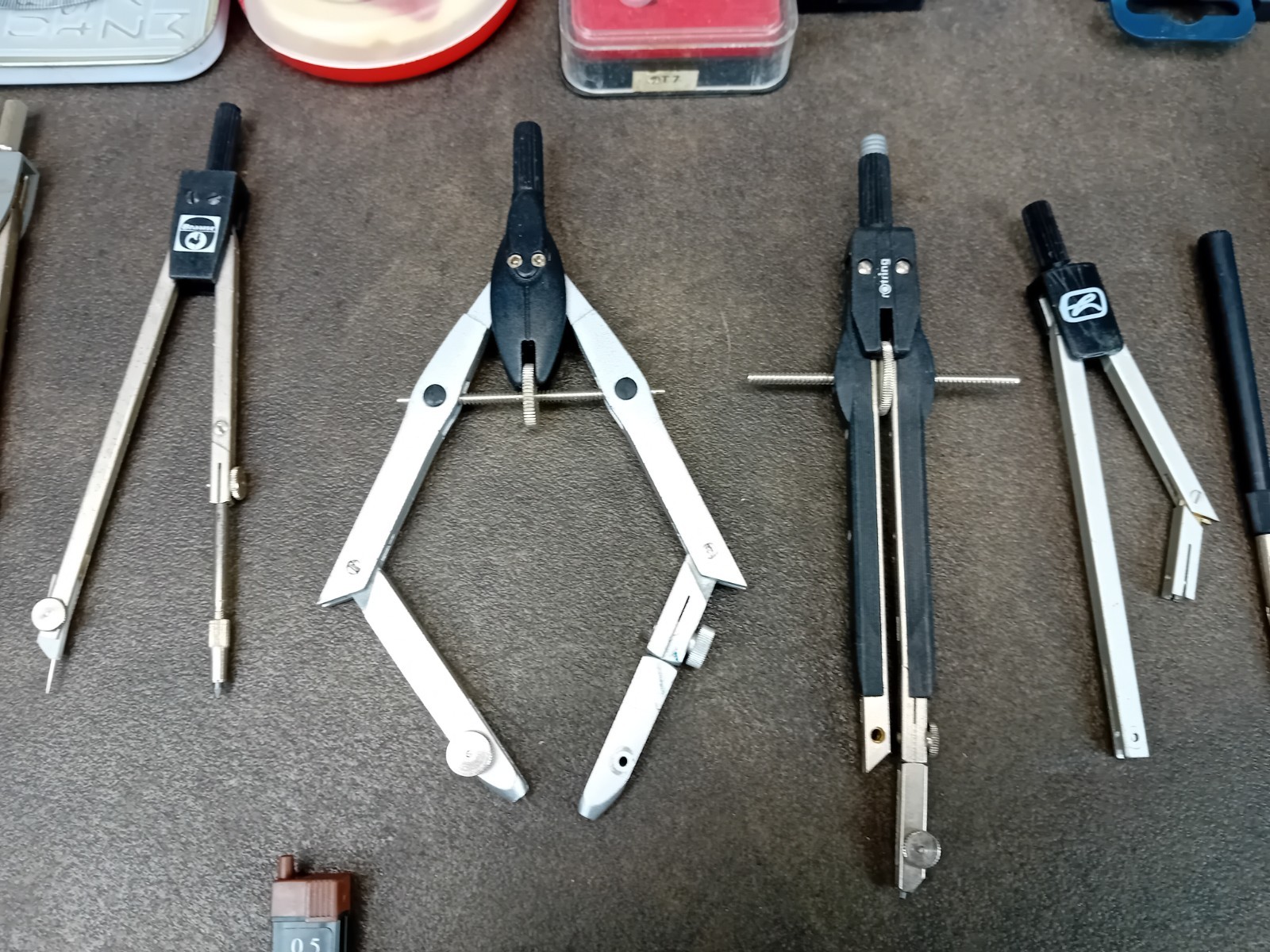 Job Lot of Technical Drawing Instruments