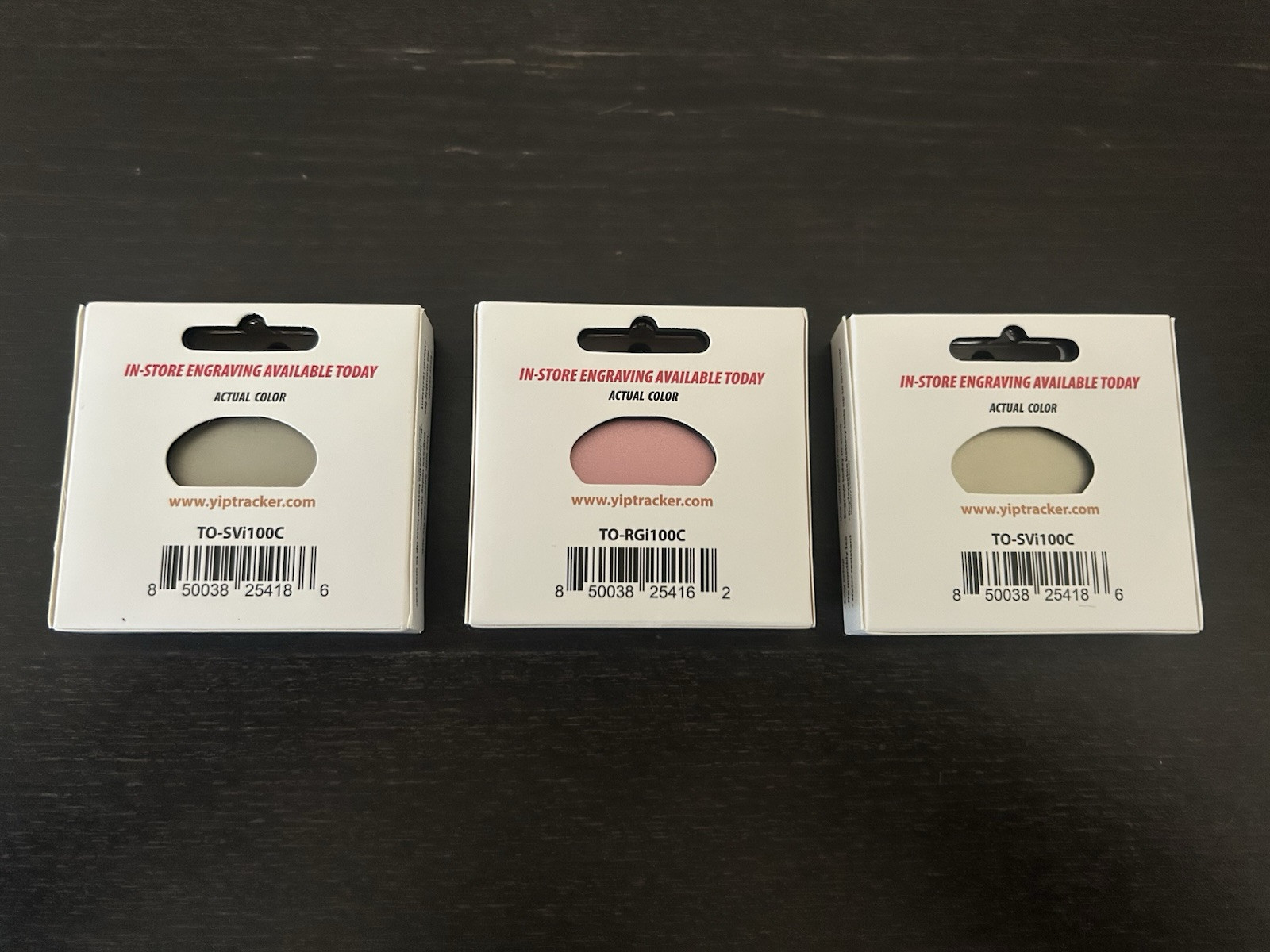 3-pack YIP Smart Tag Pet ID Tracker For Apple iPhone - Silver / Rose Gold NEW