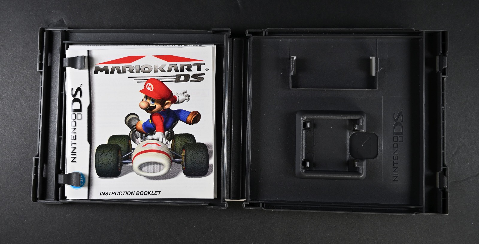 Mario Kart DS (Black) Case & Instructions ONLY Nintendo DS NO GAME