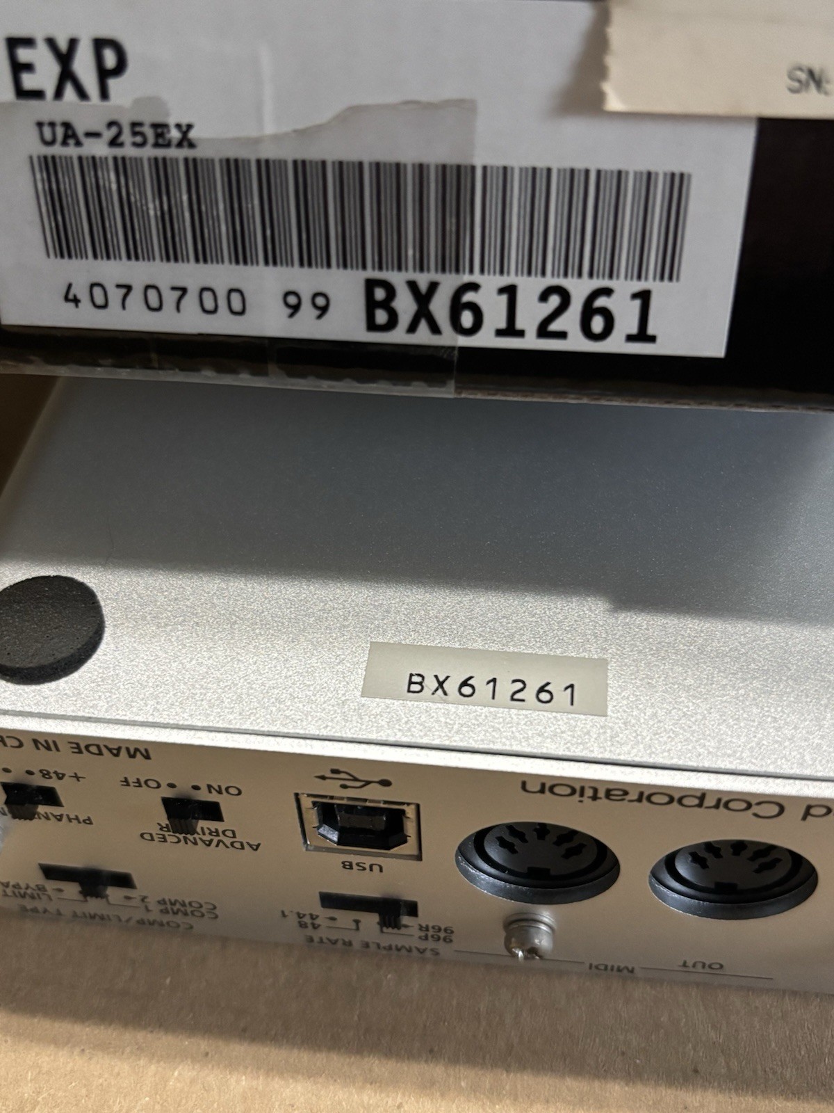 Roland Edirol UA-25EX USB Audio Capture Interface 24Bit / 96kHz