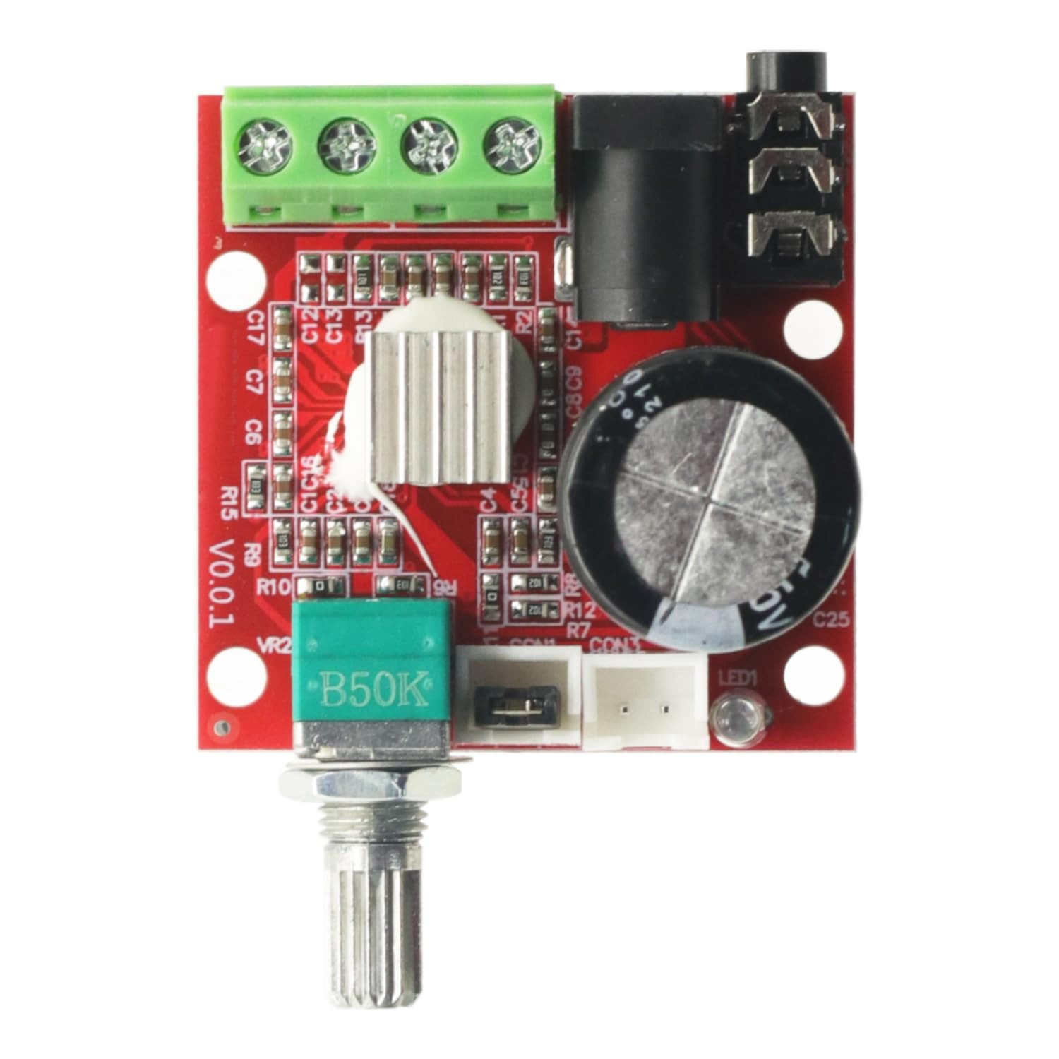 2 Pcs PAM8610 Mini Audio Stereo Amplifier Board 2X10W Dual Channel D Class DC...