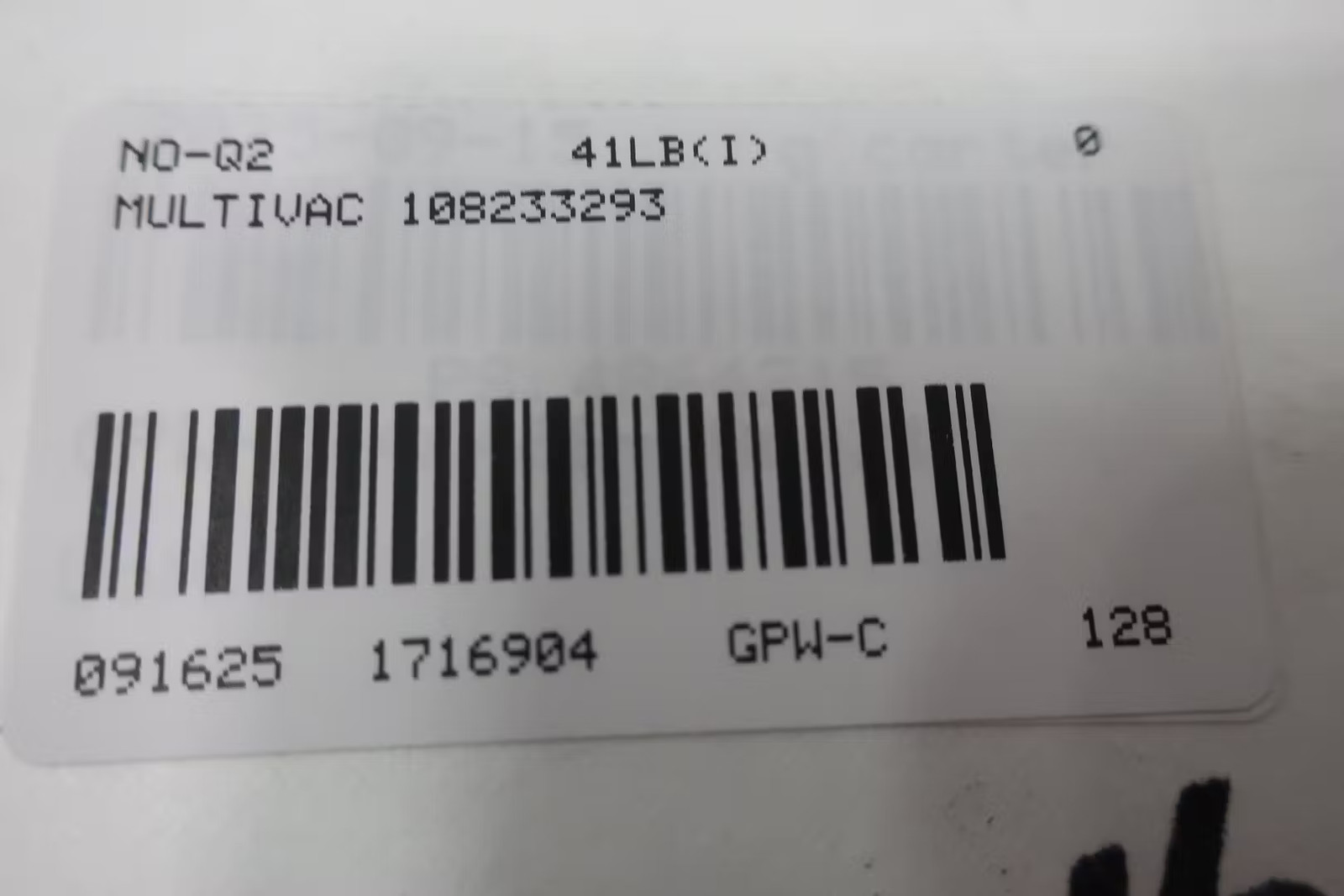 Multivac 108233293 Plate Seal