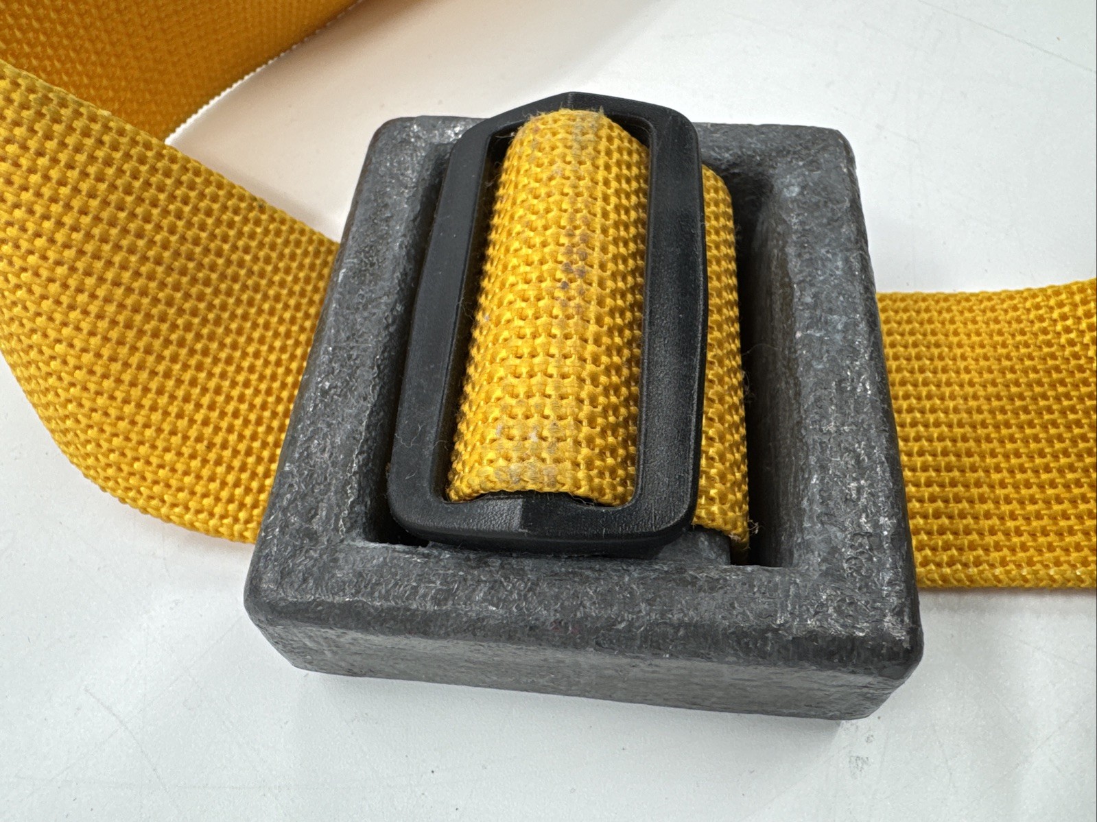 Vintage Diving Belt With 3 Lead Weights Quick Release Buckle Yellow Scuba Dive