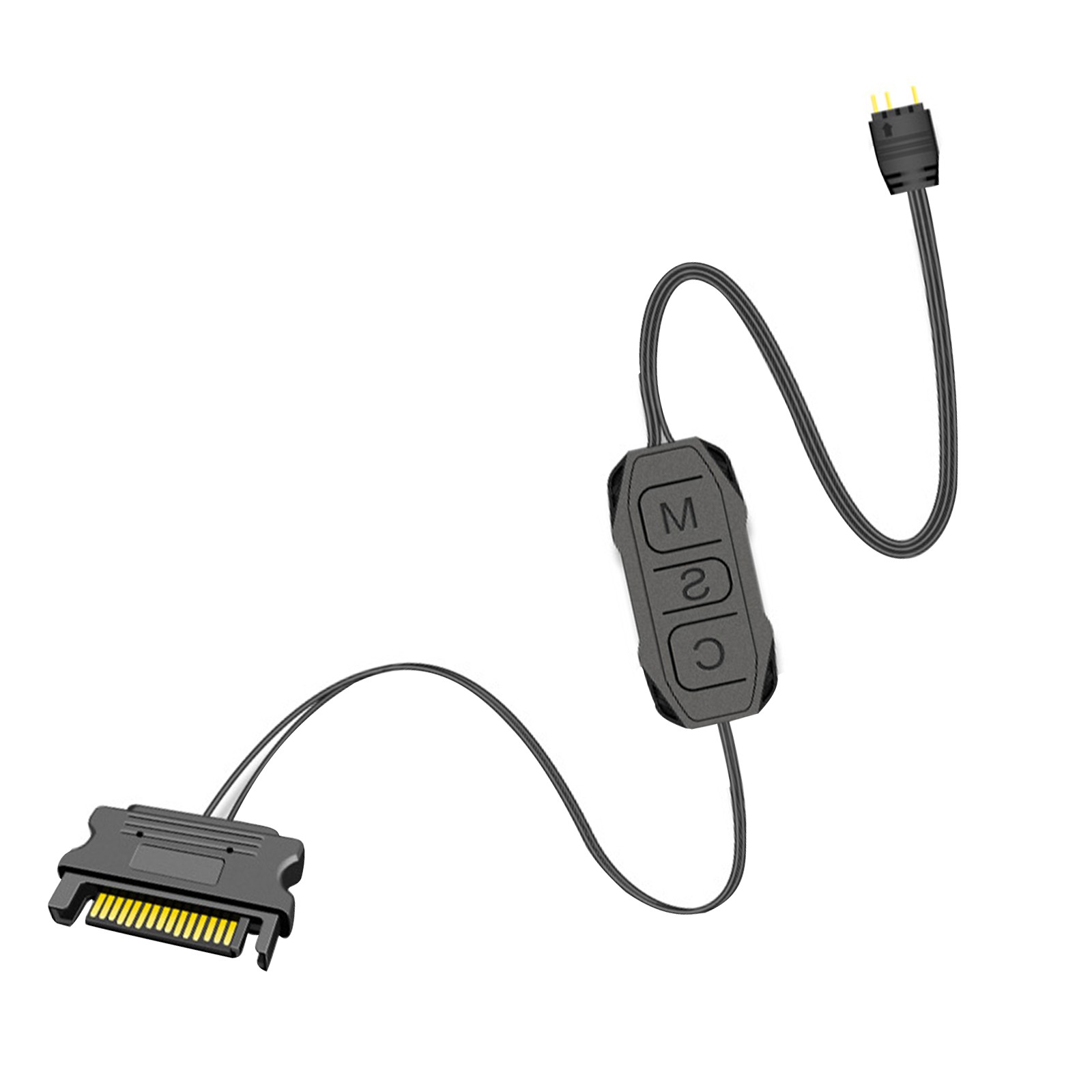 AR-1 RGB Controller Cable 5V 3 Pin to SATA AURA ARGB Mini Control HUB Adapter