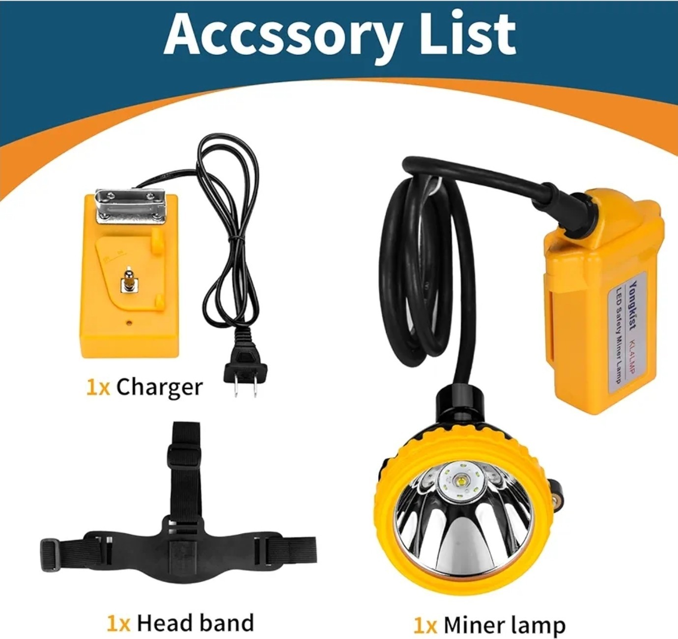 Superbright Rechargeable Mining Headlamp, High Lumens Hard Hat Cap Light, Wat...