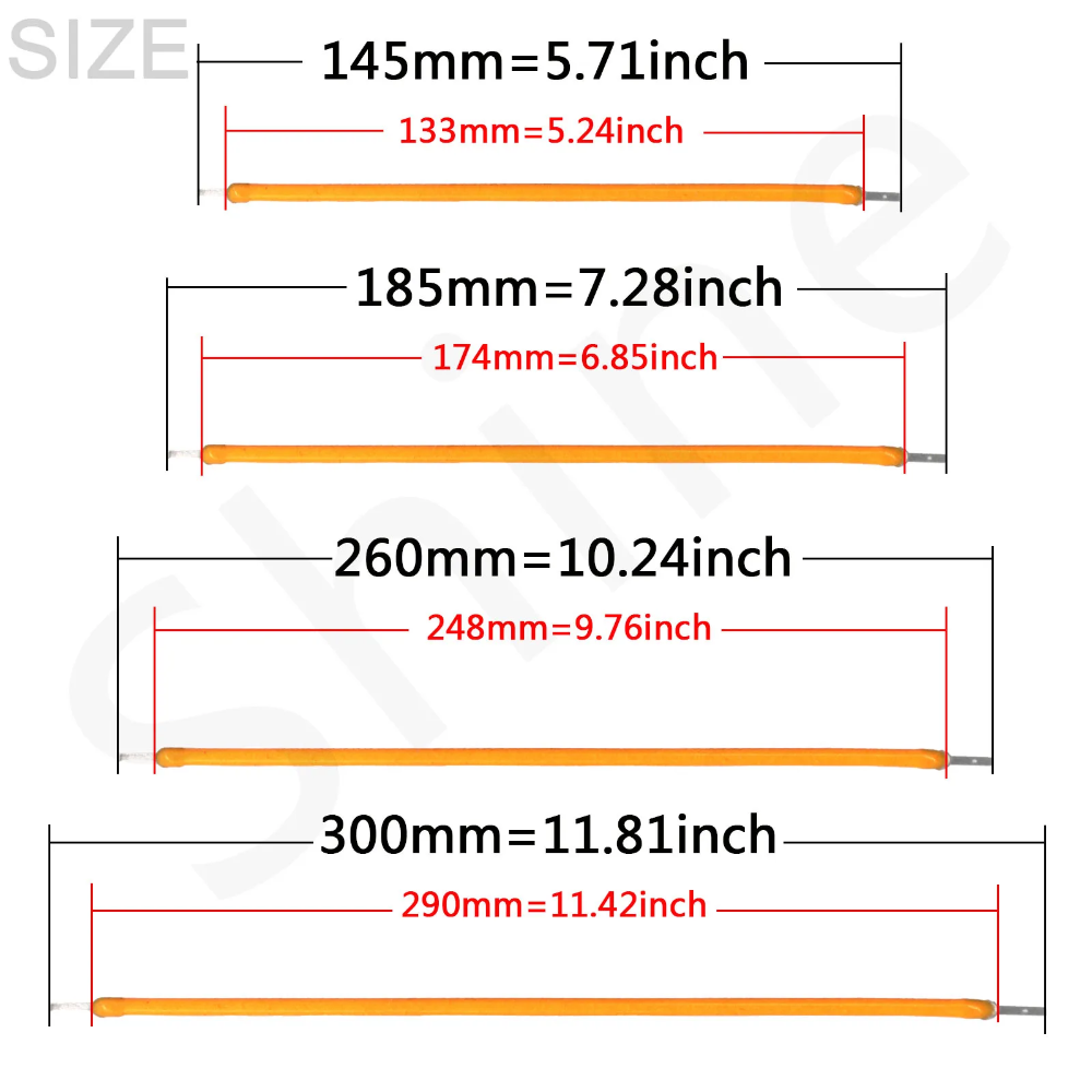 10pcs LED COB Flexible Filament 3V 38mm 60mm 80mm 130mm 260mm 300mm Edison Bulb