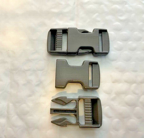10 pcs, 3/4" National Molding Mojave Side Release Plastic Buckle, Foliage Green