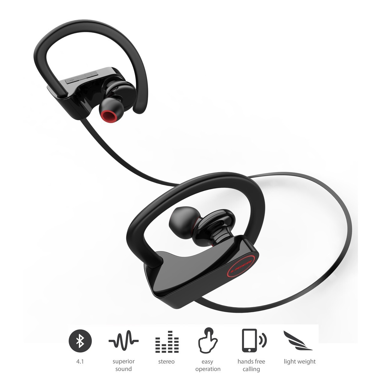 Bluetooth Headphones Noise Cancelling Waterproof