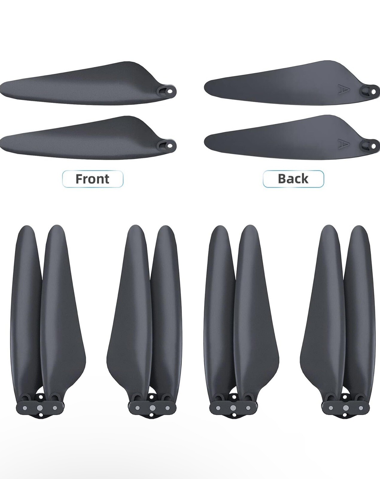 F11/F11PRO/F11GIM/F11GIM2 Drone Replacement Foldable Propeller Blades (4PCS) - E