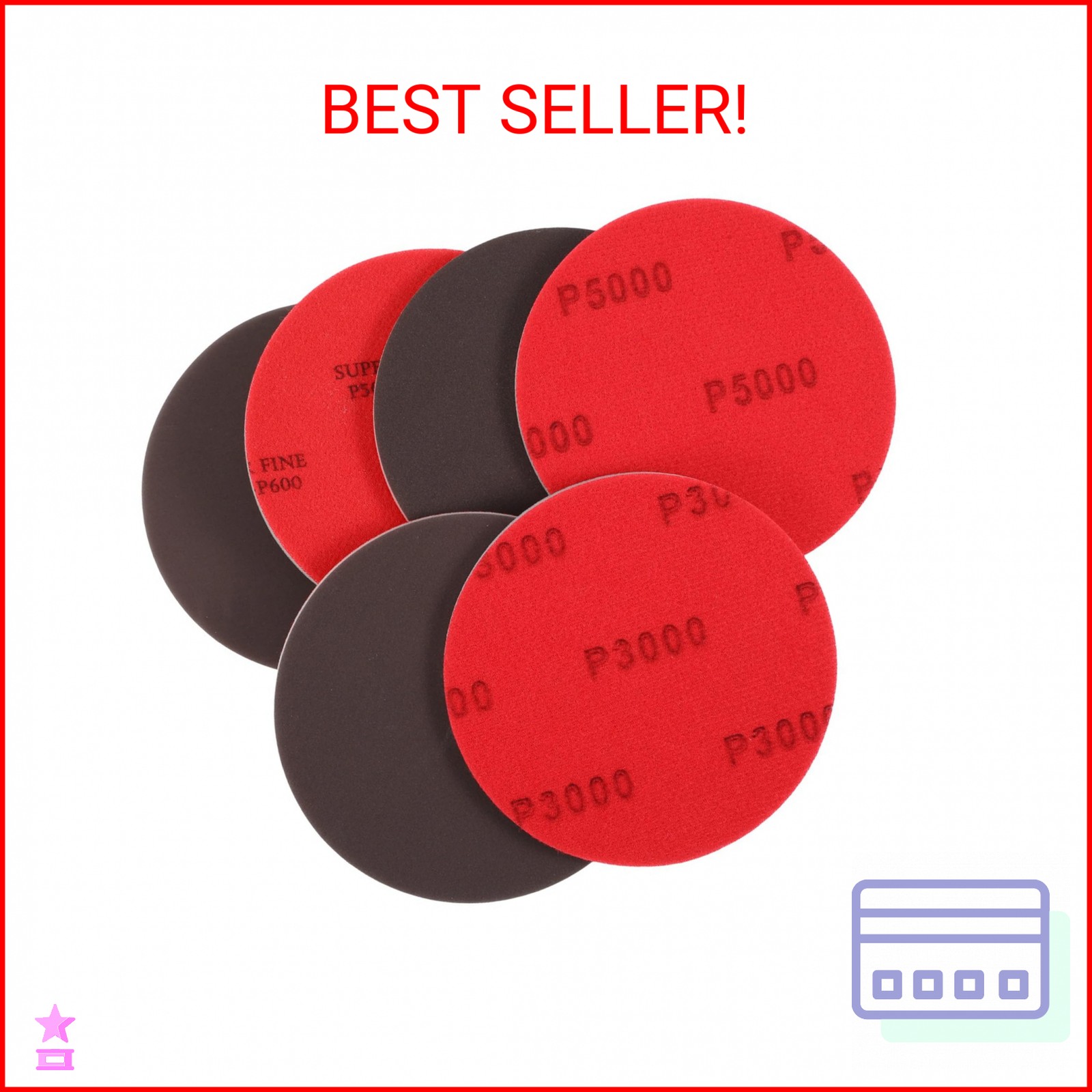 Bowling Ball Sanding Pads, 6Pcs Bowling Sanding Pads for Polishing and Cleaning,