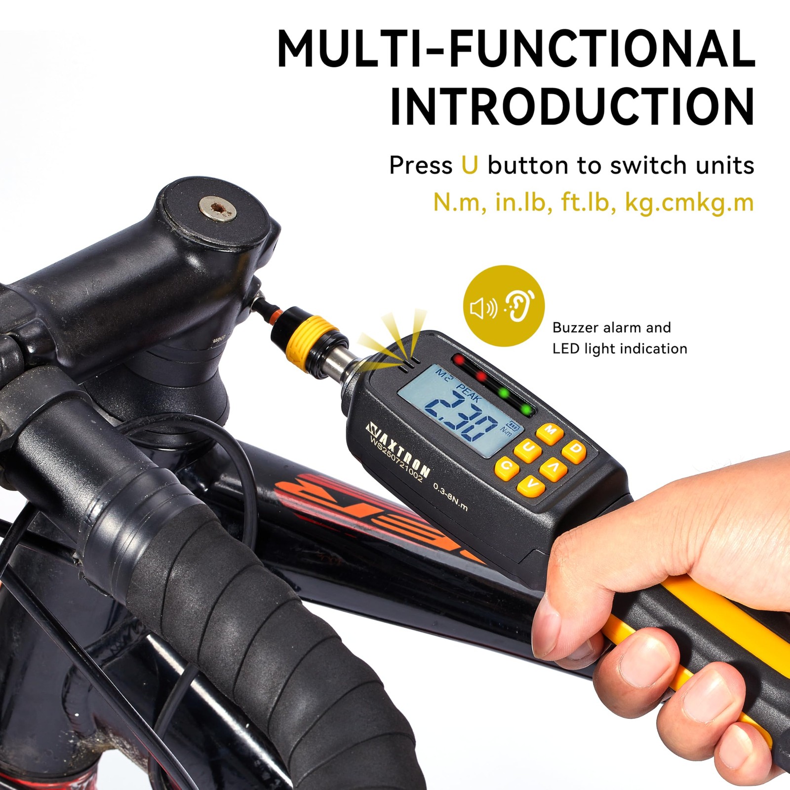 Digital Torque Screwdriver 2.6-70.8 In-lb 38-Piece Set - Precision Tool