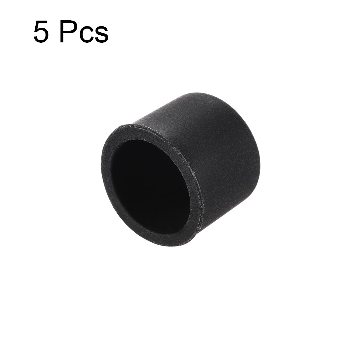5pcs RCA Female Connector Socket Protector Cap Cover Black Amplifier Dust Proof
