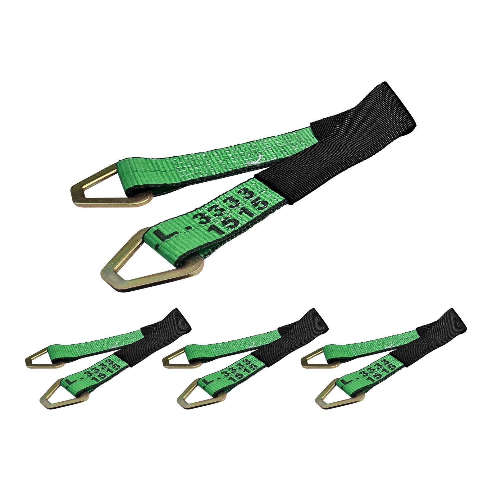 USA 4 Pack 2" x 72" Axle Strap Race Car Auto Hauler Tow Truck Wheel Tie Down
