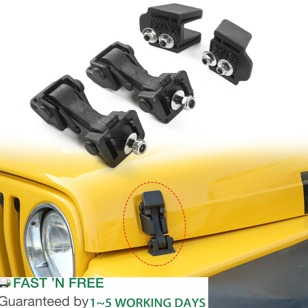 Hood Latch Hood Lock Catch Hood Latches Catch Kit for Jeep TJ Wrangler 1997-2006