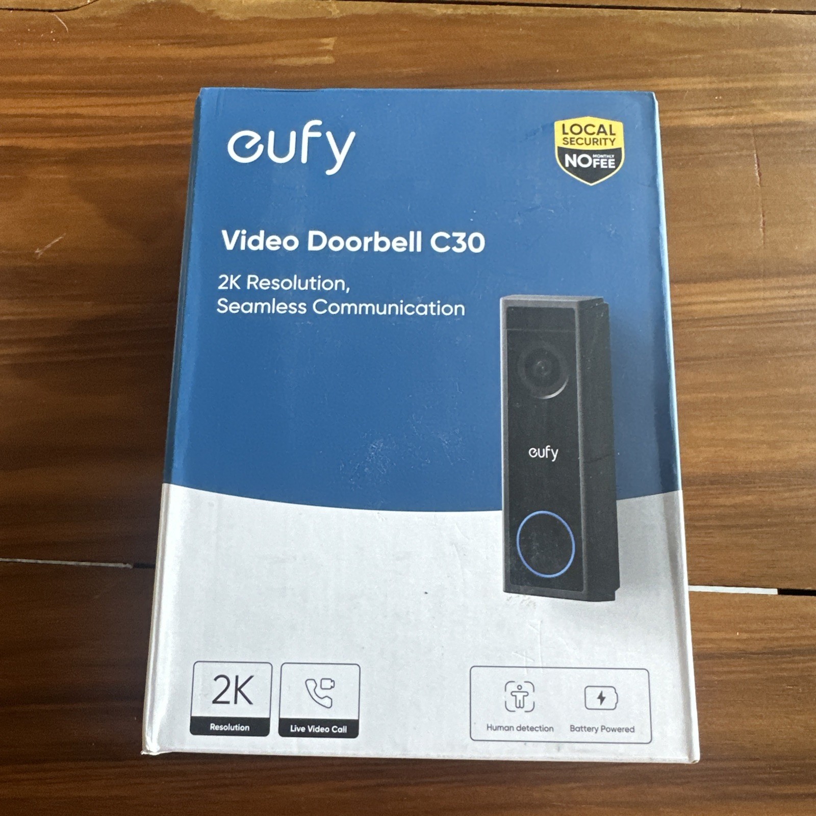 eufy Anker Innovations Security Video Doorbell C30 NEW SEALED 2K Live Video