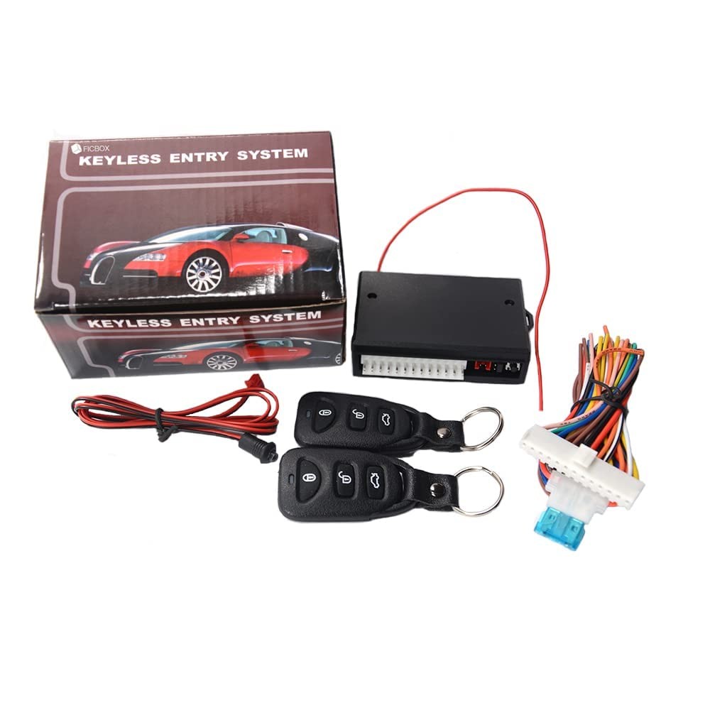 Universal Car Door Lock Vehicle Keyless Entry System Auto Remote Central Kit ...