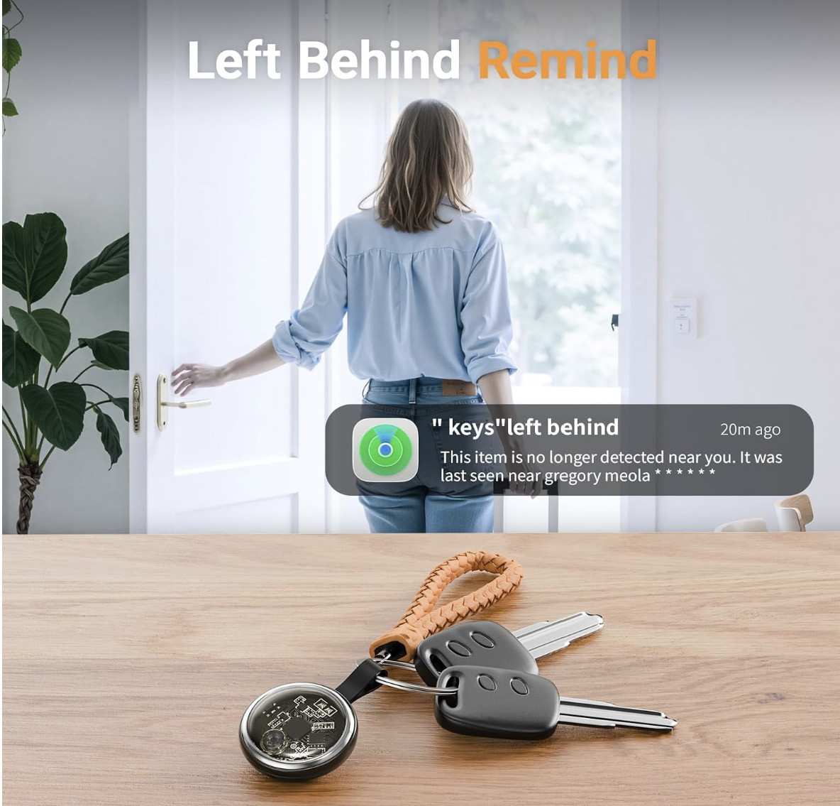 New Air Tracker Tags-4 Pack Compatible with Apple Find My (Ios Only), Bluetooth