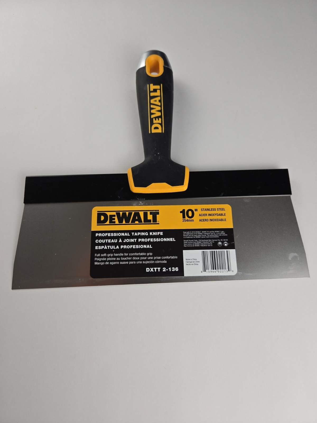 DeWalt 10" Stainless Steel Professional Taping Knife DXTT 2-136