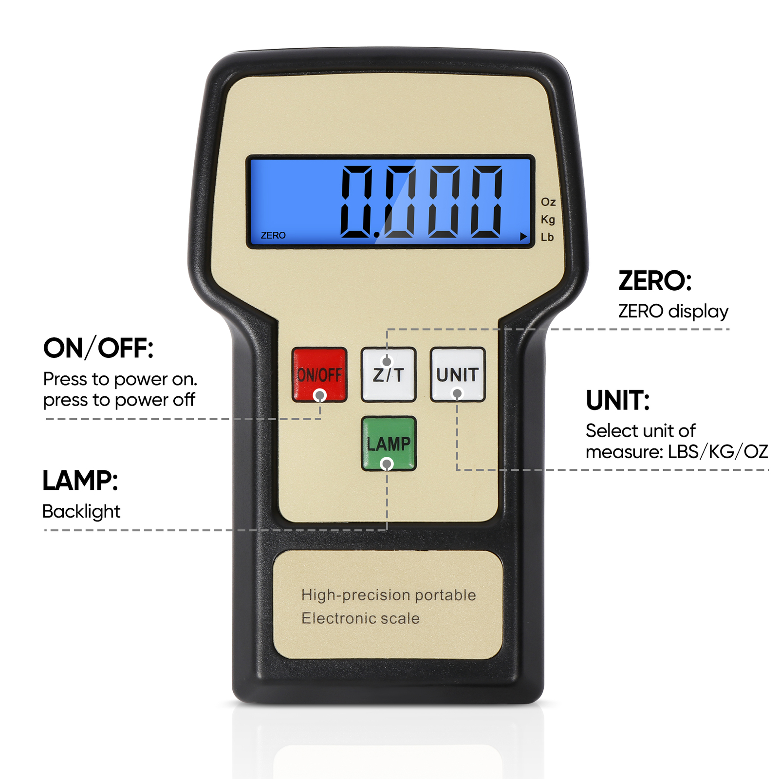 220 lbs Electronic Refrigerant Charging Digital Weight Scale with Case for HVAC