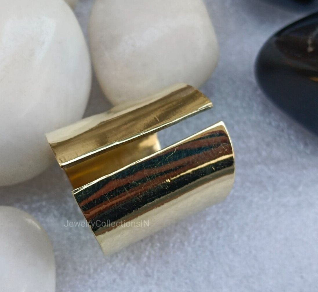 Thick Ring Cigar Handmade Ring Cigar Band Solid Brass Ring Wide Cigar Ring B252