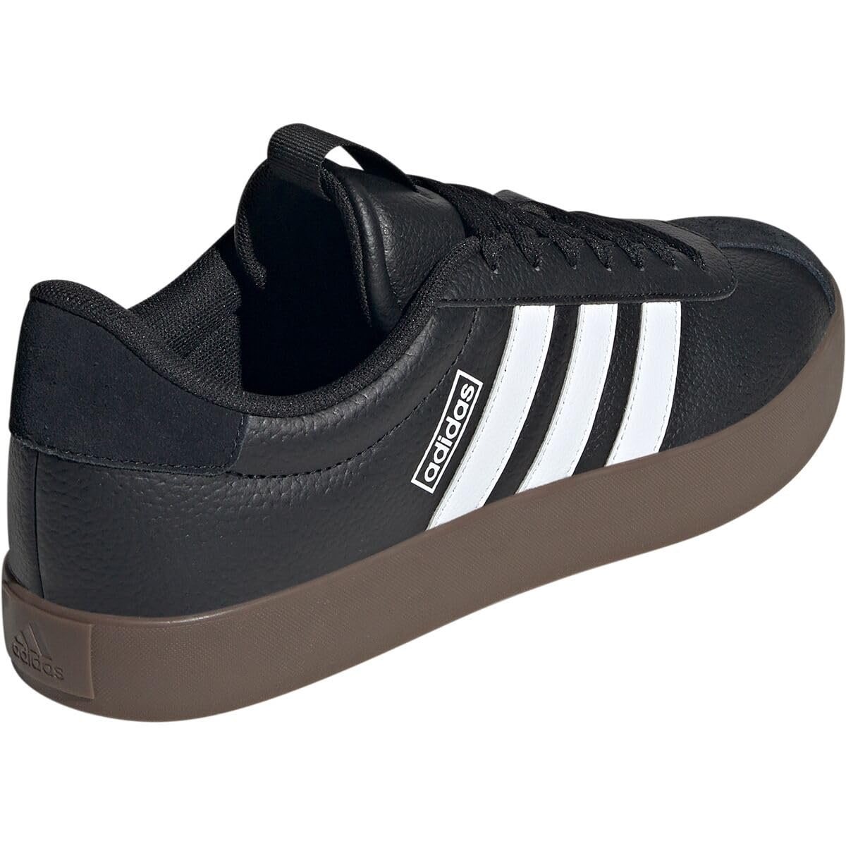 Adidas Mens VL Court 3 Sneaker Black White Gum Size 10.5 Skateboard Shoe New