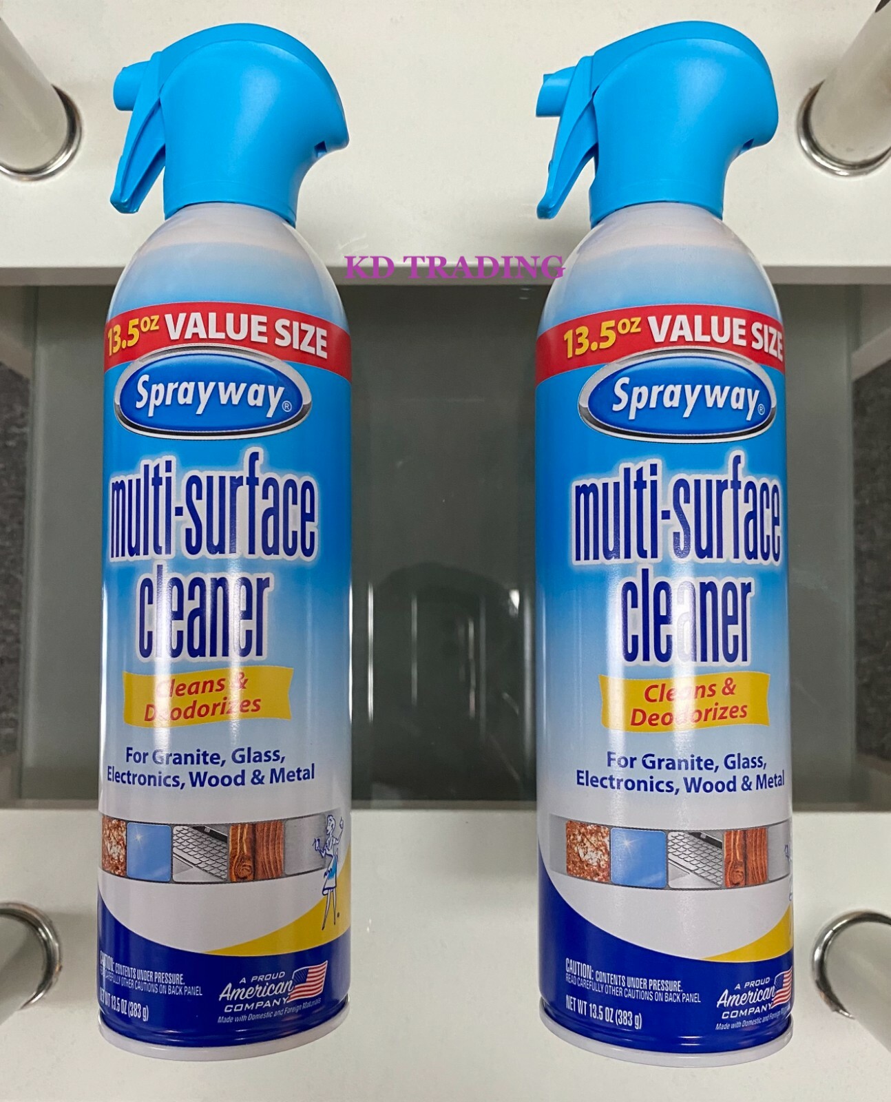 (2-Pack) SPRAYWAY Multi-Surface Cleaner Deodorizer APPLIANCE GRANITE GLASS WOOD