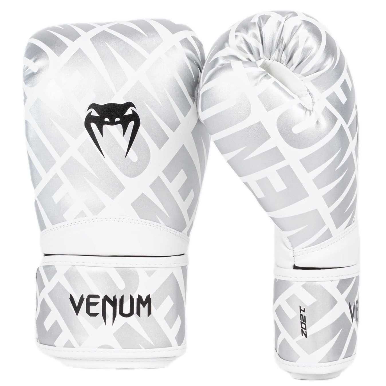 Venum Contender 1.5 XT Boxing Gloves - White/Silver - 10-Ounce