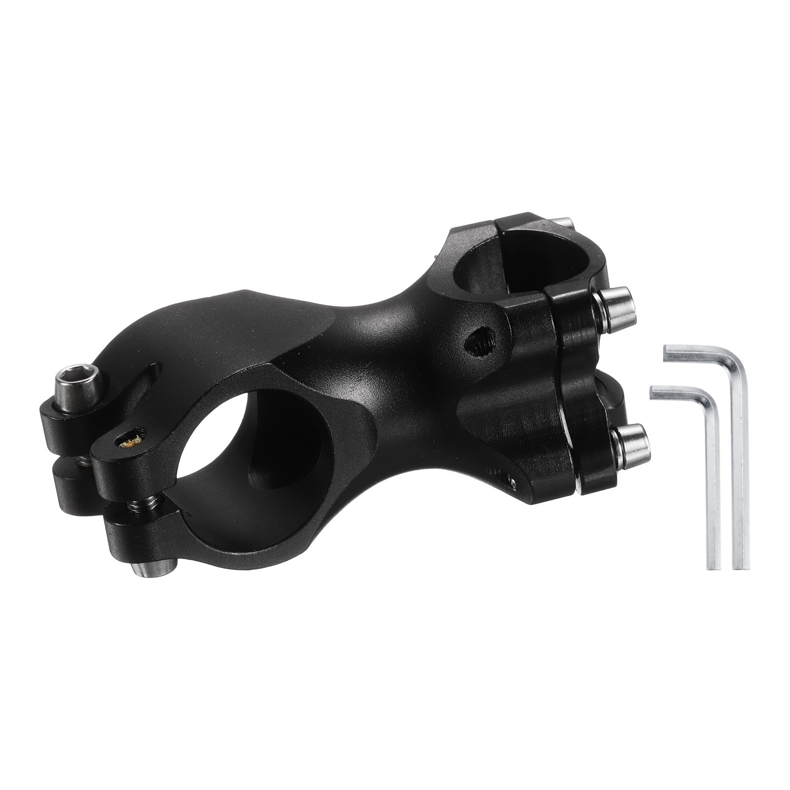 25.4mm Bike Stem 15 Degree 60mm Bicycle Handlebar Stem for MTB, Black